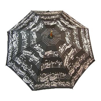 Blooming Brollies Notă de muzică Black LRWP877 / BM Umbrella cu stick-uri