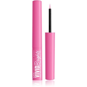 NYX Professional Makeup Vivid Brights eyeliner culoare 08 Don't Pink Twice 2 ml