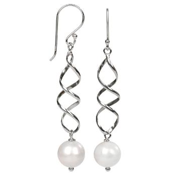 JwL Luxury Pearls Cercei eleganți din argint cu perle reale albe JL0158 