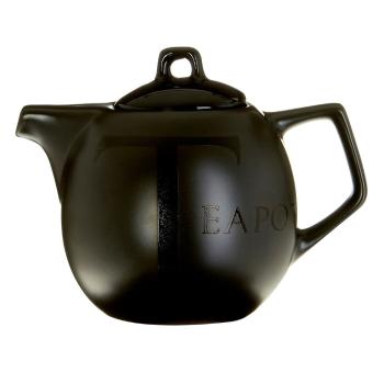 Ceainic Premier Housewares, 500 ml, ceramică, negru