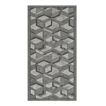 Traversă Floorita Hypnotik, 55 x 240 cm, gri-negru