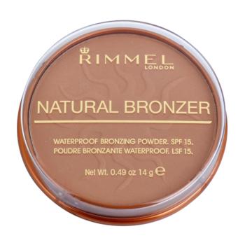Rimmel Natural Bronzer pudra bronzanta impermeabila SPF 15 culoare 021 Sun Light 14 g