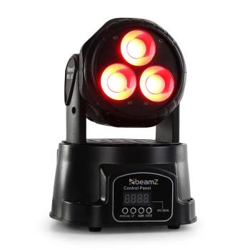 Beamz MHL - 45 DMX Mini, moving head, wash, 3 x 15 W, COB LED, DMX