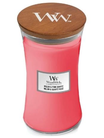 WoodWick Lumânare parfumată in vază Pepene verde & Pink Quartz 609,5 g