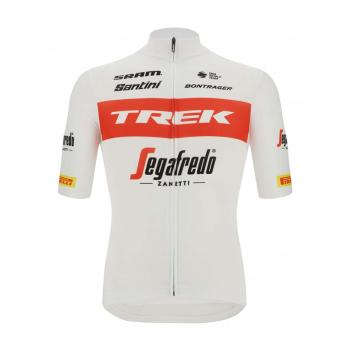 
                 SANTINI Tricou de ciclism cu mânecă scurtă - TREK SEGAFREDO 2022 FAN LINE - roșu/alb 
            