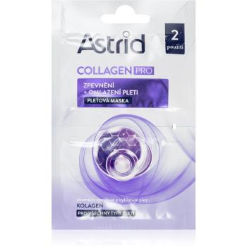 Astrid Collagen PRO masca faciala pentru fermitate cu  efect de intinerire 2x8 ml