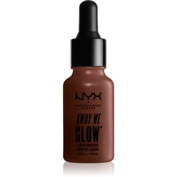 NYX Professional Makeup Away We Glow iluminator lichid cu picurător culoare 04 Untamed 12.6 ml