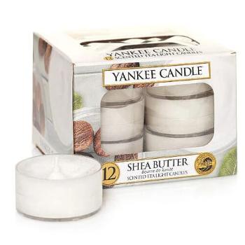 Yankee Candle Lumânări aromatice de ceai Shea Butter 12 x 9,8 g