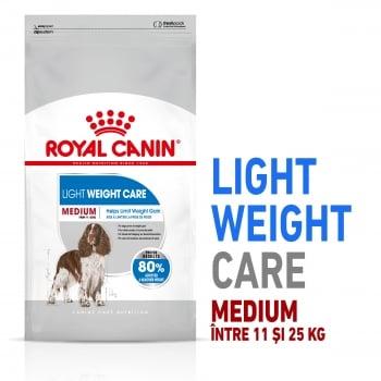 Royal Canin Medium Light Weight Care Adult, pachet economic hrană uscată câini, managementul greutății, 10kg x 2