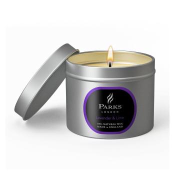 Lumânare parfumată Parks Candles London, aromă levănțică și limetă, durată ardere 25 de ore