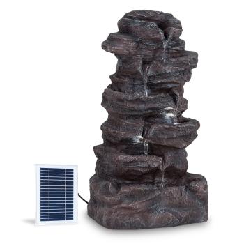 Blumfeldt Stonehenge XL, fântână solară, iluminat cu LED-uri, polirășină, baterie litiu-ion