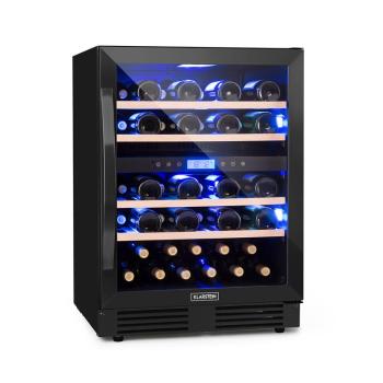 Klarstein Vinovilla  Onyx 43, frigider pentru vin cu două zone, 129 l, 43 de sticle, 3 culori