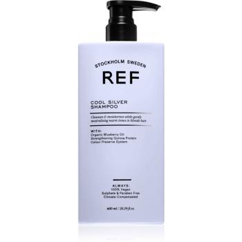 REF Cool Silver Shampoo Sampon argintiu neutralizeaza tonurile de galben 600 ml