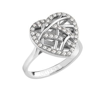 Guess Inel frumos din oțel Heart Cage JUBR03101JWRH 54 mm