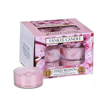Yankee Candle Lumânări aromatice de ceai Cherry Blossom 12 x 9,8 g