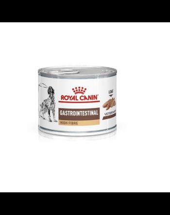 ROYAL CANIN Veterinary Gastrointestinal High Fibre pate 200g hrana dietetica pentru caini