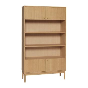 Bibliotecă în culoare naturală cu aspect de lemn de stejar 100x170 cm Prime – Hübsch