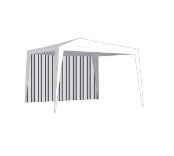 Perete pavilion de grădină fără fereastră, cu dungi, 2,95 x 1,9 m