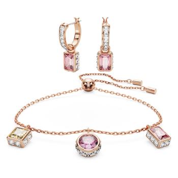 Swarovski Set de bijuterii bronz strălucitor cu cristale Stilla 5662923 (cercei, brățară)