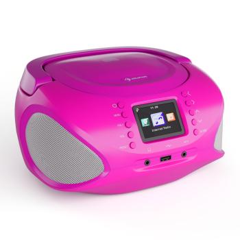 Auna Roadie Smart, IR/DAB/BT/CD/MP3, Boombox, USB, radio DAB+/Internet/FM CD/MP3, player, 3W, Bluetooth, portabil