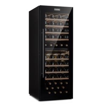 Klarstein Barossa 77 Duo, frigider de vinuri, 2 zone, 191 l, 77 sticle, touch LED, negru