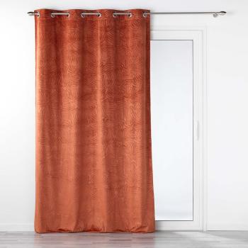 Draperie cărămizie din catifea 140x240 cm Analia – douceur d'intérieur