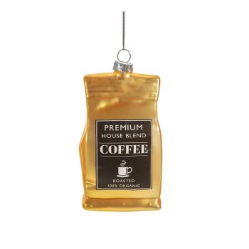 Ornament de Crăciun din sticlă Coffee – Sass & Belle