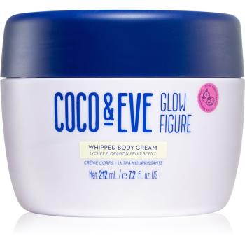 Coco & Eve Glow Figure Whipped Body Cream crema de corp nutritiva cu parfum Lychee & Dragon Fruit 212 ml