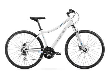 Bicicleta de Trekking pentru femei Romet Orkan 1 D Alb/Albastru 2022