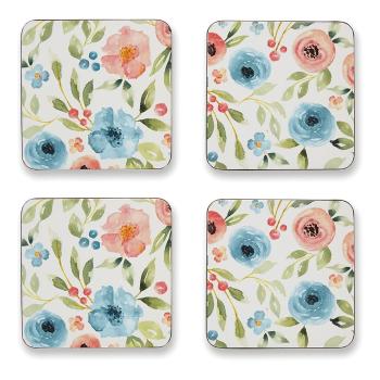 Set 4 suporturi pahare Cooksmart ® Country Floral