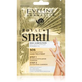 Eveline Cosmetics Royal Snail masca hidratanta pentru maini extract de melc 2x6 ml