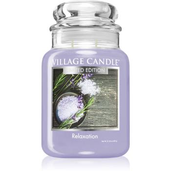Village Candle Relaxation lumânare parfumată  (Glass Lid) 602 g
