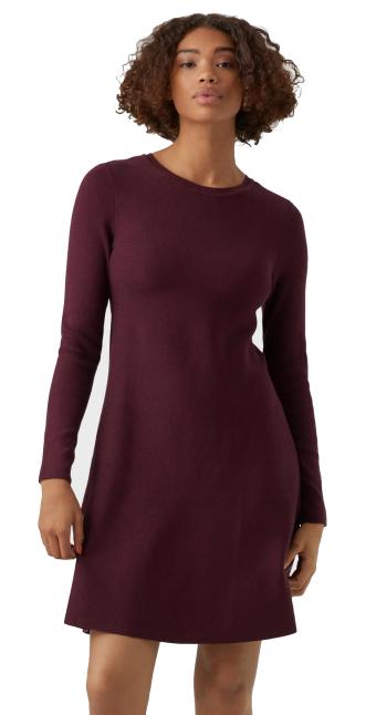 Vero Moda Rochie de damă VMNANCY Regular Fit 10206027 Winetasting XL