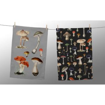 Set de 2 șervețele Tierra Bella Psychedelic Fungi, 47 x 65 cm