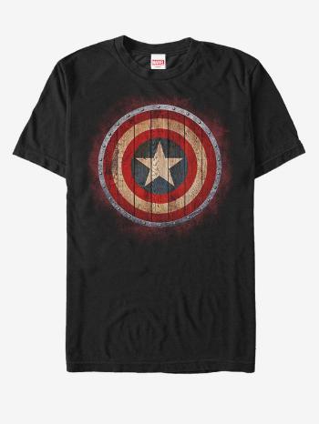 ZOOT.Fan Captain America Shield Marvel Tricou Negru