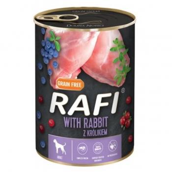 RAFI by Dolina Noteci, Iepure, conservă hrană umedă câini, (în aspic), 400g