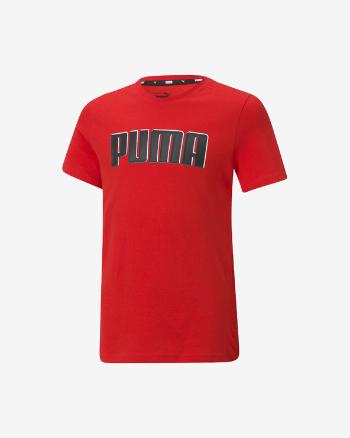 Puma Alpha Graphic Tricou pentru copii Roșu