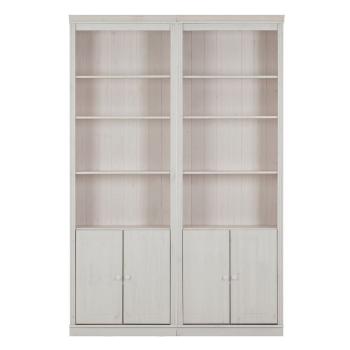 Bibliotecă albă din lemn de pin 148x223 cm Anita – Støraa