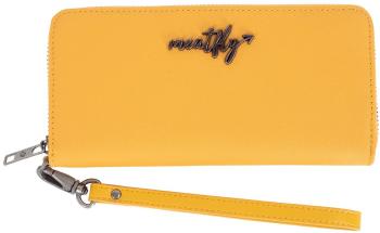 Meatfly Portofel de piele pentru femei Leila Yellow