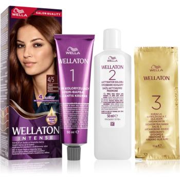 Wella Wellaton Intense Culoare permanenta pentru par cu ulei de argan culoare 4/5 Addictive Mahogany 1 buc