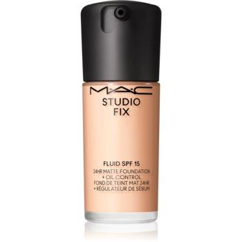 MAC Cosmetics Studio Fix Fluid SPF 15 24HR Matte Foundation + Oil Control machiaj cu efect matifiant SPF 15 culoare N4 30 ml