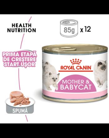Royal Canin Mother &amp; BabyCat hrana umeda pisica mama si puii pana la 4 luni, 195 g