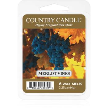 Country Candle Merlot Vines ceară pentru aromatizator 64 g