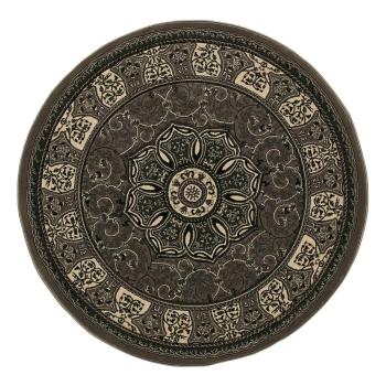 Covor gri închis rotund ø 150 cm Heritage – Think Rugs