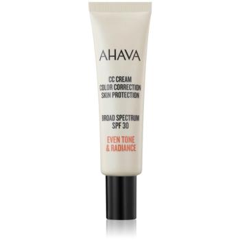 AHAVA CC Cream Color Correction crema CC pentru uniformizarea nuantei tenului SPF 30 30 ml
