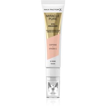 Max Factor Miracle Pure corector cremos împotriva ridurilor și a cearcănelor întunecate culoare 01 Rose 10 ml