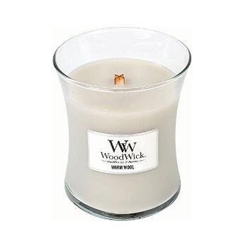 WoodWick Lumânare parfumată Warm Wool 275 g