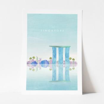 Poster Travelposter Singapore, A2