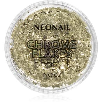 NeoNail Chrome Flakes Effect No. 02 pudra cu particule stralucitoare pentru unghii 0,5 g