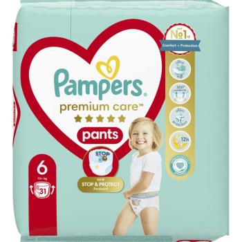 Pampers Premium Care Pants Extra Large Size 6 scutece tip chiloțel 15+ kg 31 buc